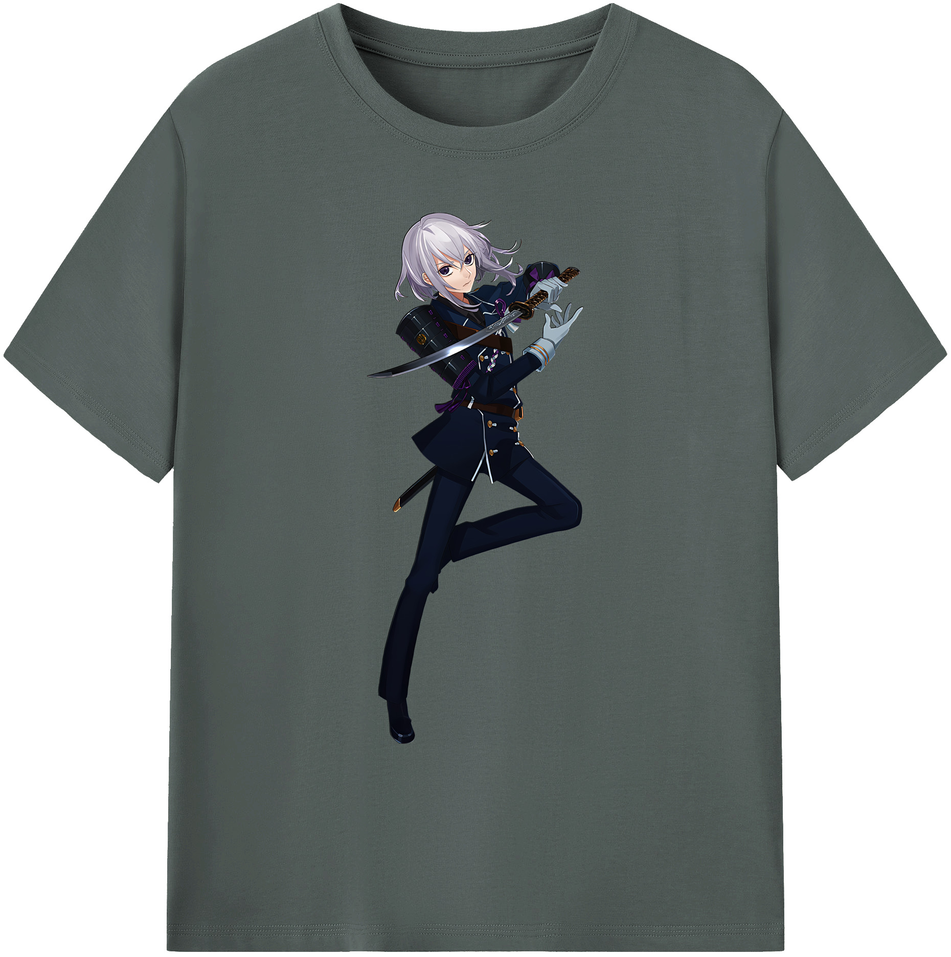 （画像用） 刀剣乱舞 Touken Ranbu 綿100％ メンズ半袖Tシャツ｜肌触りやわらか＆通気性